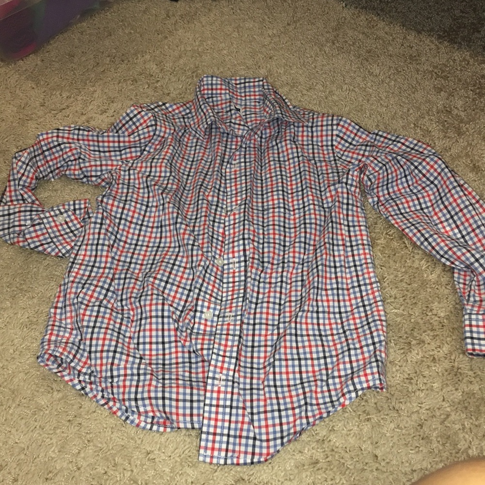 Janie and Jack size 8 boys button up shirt